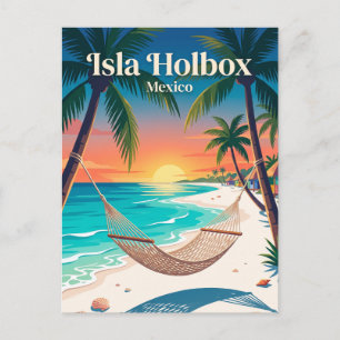 Postal Isla Holbox México