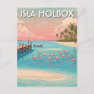 Postal Isla Holbox Viajes Playa México