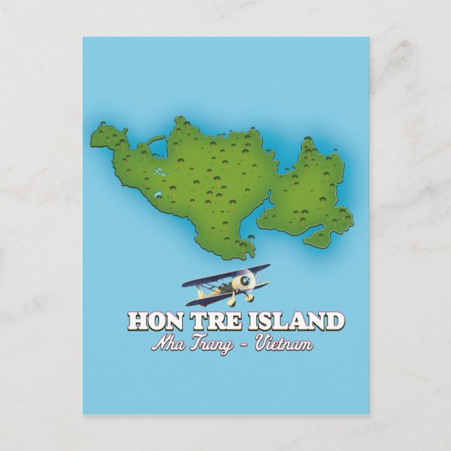 Postal isla Hon Tre Vietnam (Anverso)