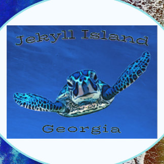 Postal Isla Jekyll Georgia Natación Turca de Mar