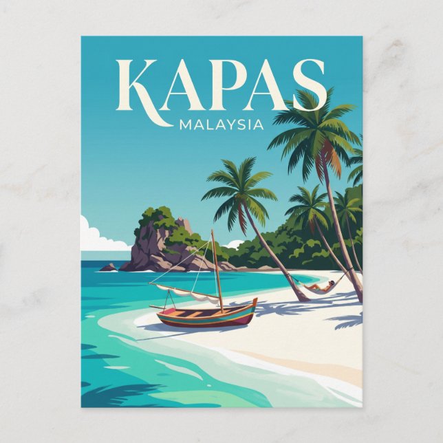 Postal Isla Kapas Malasia (Anverso)