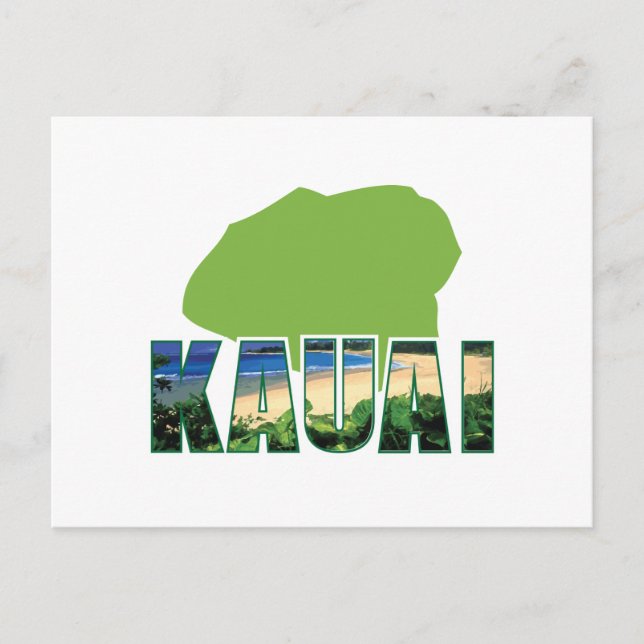Postal Isla Kauai (Anverso)