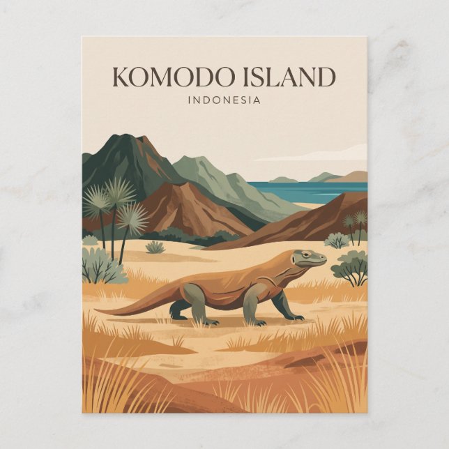 Postal Isla Komodo Indonesia (Anverso)