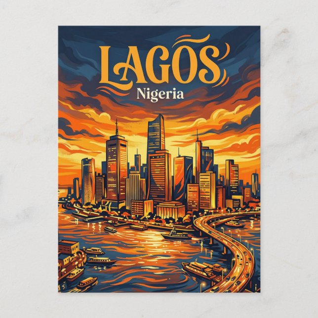 Postal Isla Lagos Nigeria (Anverso)