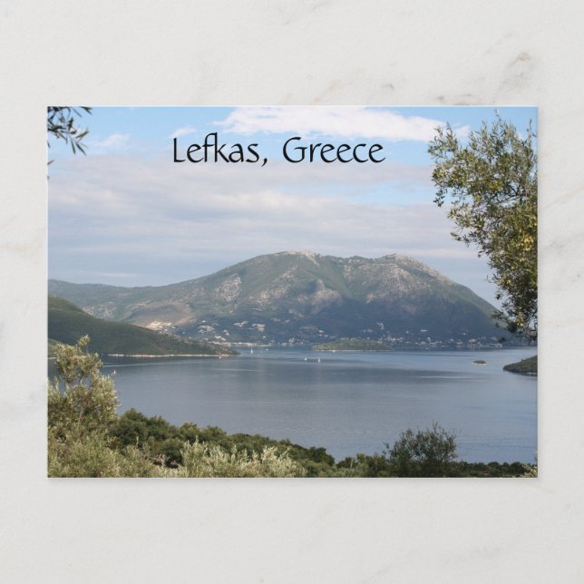 Postal Isla Lefkas, Grecia (Anverso)