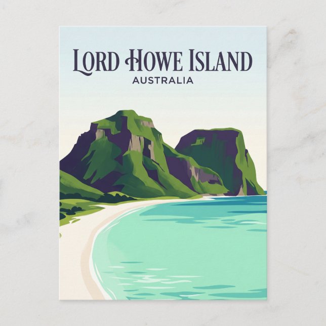 Postal Isla Lord Howe Australia (Anverso)