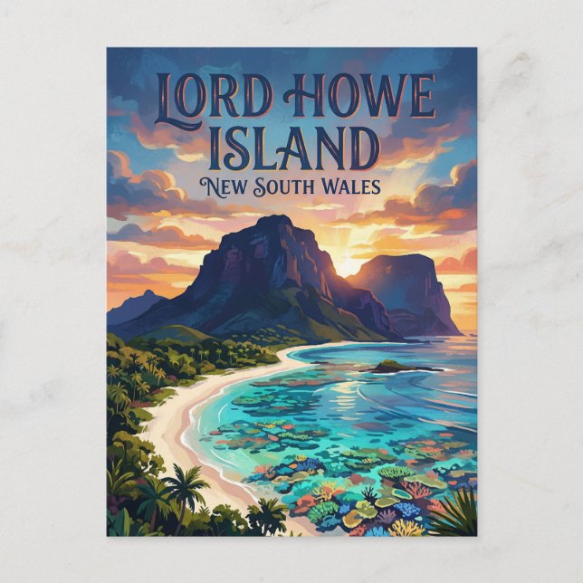 Postal Isla Lord Howe Australia (Anverso)