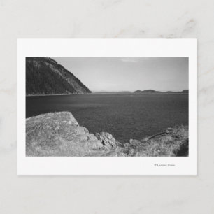 Postal Isla Lummi, WA - Vista desde las rocas Lummi