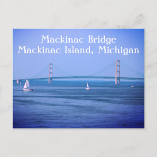 Postal Isla Mackinac Bridge Mackinac Michigan