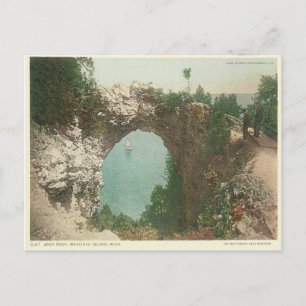 Postal Isla Mackinac del Arco Vintage Michigan