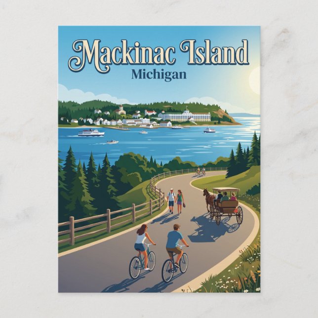 Postal Isla Mackinac EE. UU. (Anverso)