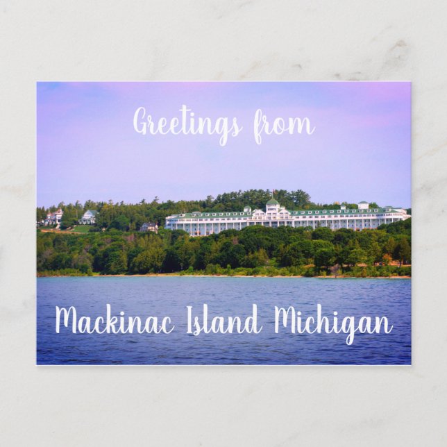Postal Isla Mackinac Michigan (Anverso)