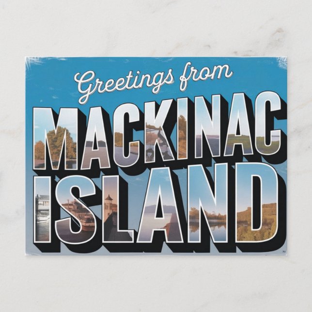 Postal Isla Mackinac, Michigan (Anverso)