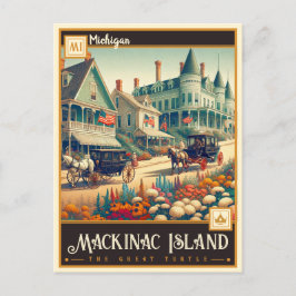 Postal Isla Mackinac, Michigan | Vintage