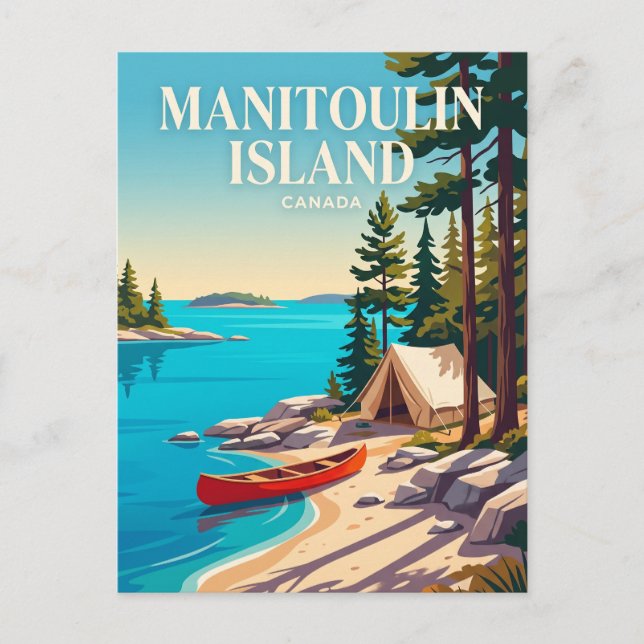 Postal Isla Manitoulin Canadá (Anverso)