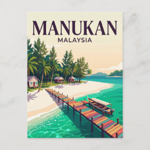 Postal Isla Manukan Malasia