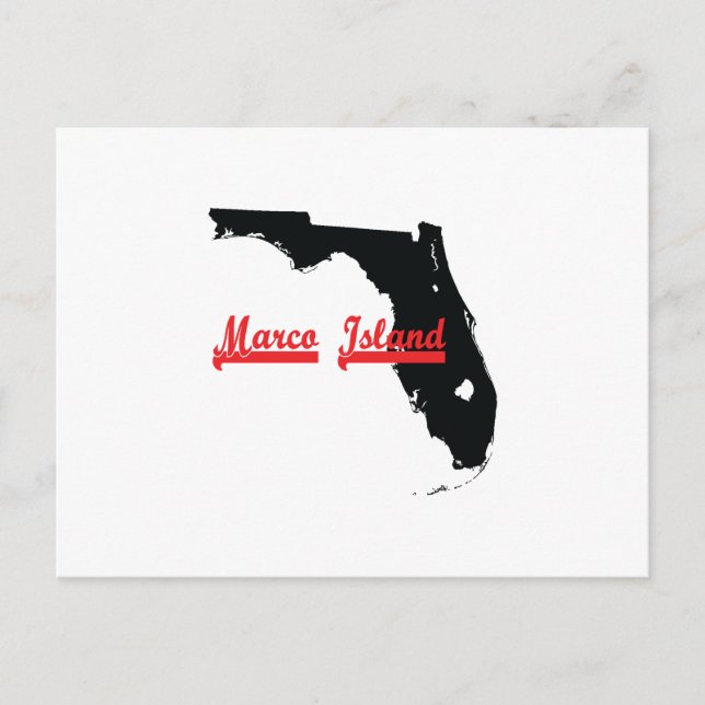Postal isla marco Florida (Anverso)
