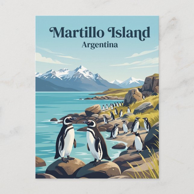 Postal Isla Martillo Argentina (Anverso)