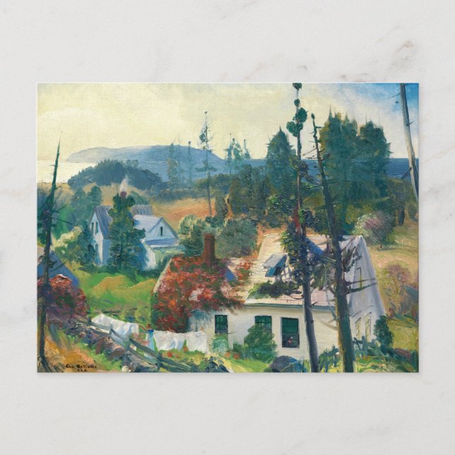 Postal Isla Matinicus, Maine, George Bellows (Anverso)