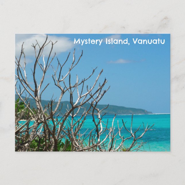 Postal Isla Misterio Postcard, Vanuatu. (Anverso)