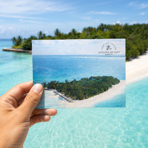 Postal Isla Mnemba, Tanzania   Costa acuarela