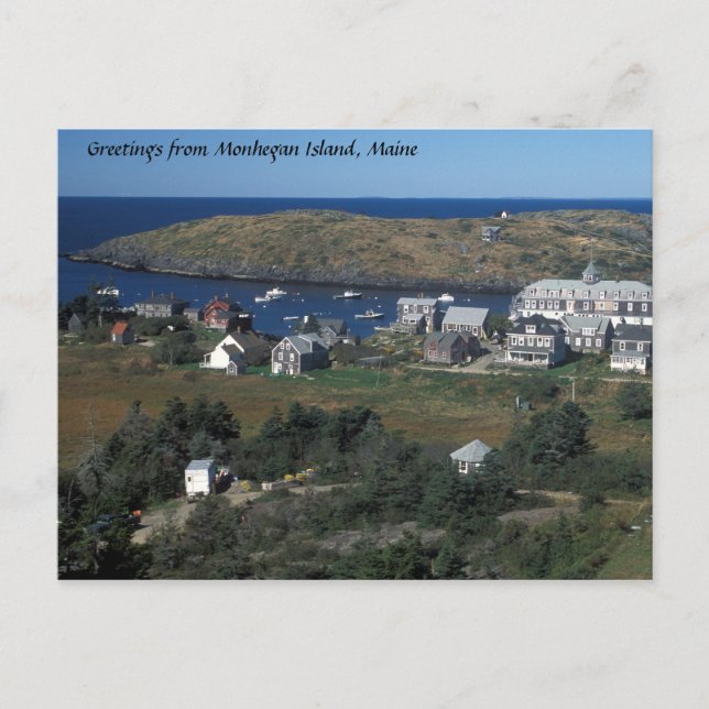 Postal Isla Monhegan, Maine (Anverso)