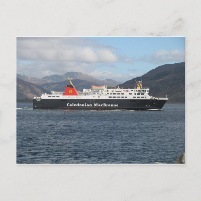 POSTAL ISLA MV DE LEWIS SALIENDO DE ULLAPOOL (Anverso)