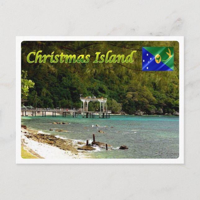 Postal Isla navidad - (Anverso)
