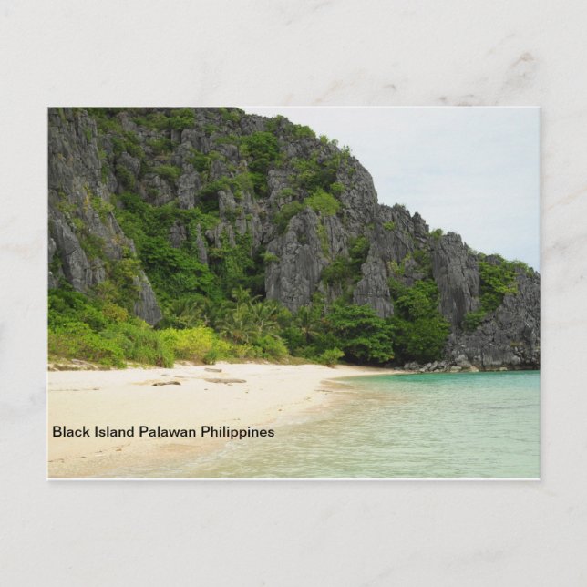 Postal Isla Negra Palawan Filipinas (Anverso)