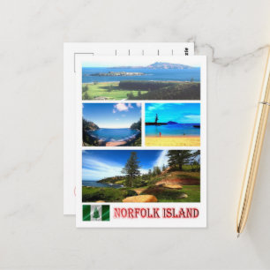 Postal Isla Norfolk - Mosaico -
