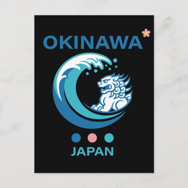Postal Isla Okinawa Japón (Anverso)