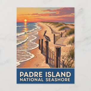 Postal Isla Padre de Texas