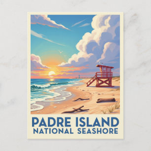Postal Isla Padre de Texas