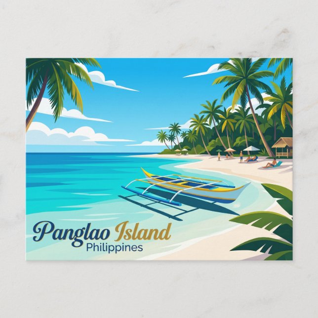Postal Isla Panglao Filipinas (Anverso)