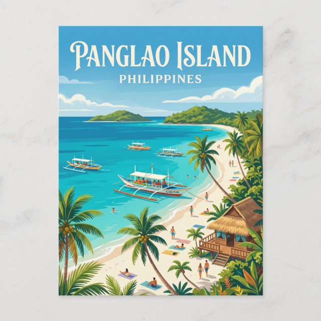 Postal Isla Panglao Filipinas (Anverso)