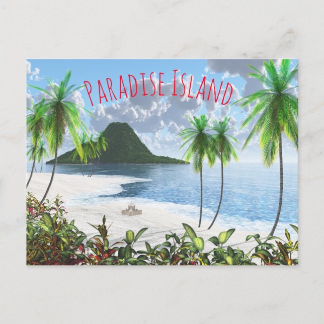 Postal Isla Paradise (Anverso)