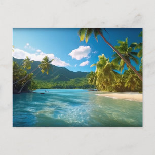Postal Isla Paradisíaca de Costa Rica