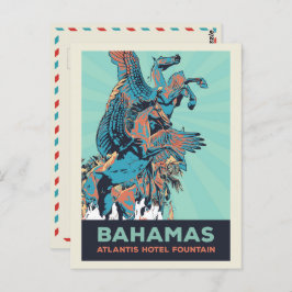 Postal Isla Paraíso de las Bahamas, fuente del complejo A