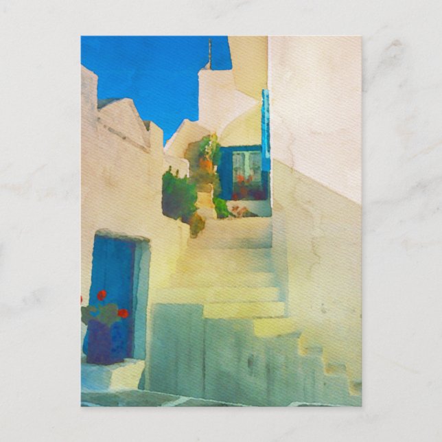 Postal Isla Paros, Grecia (Anverso)