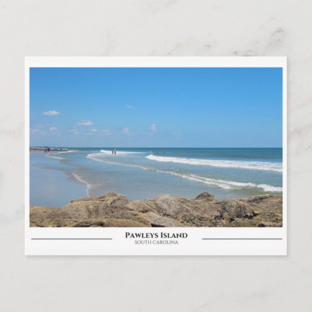 Postal Isla Pawleys - Carolina del Sur (Anverso)