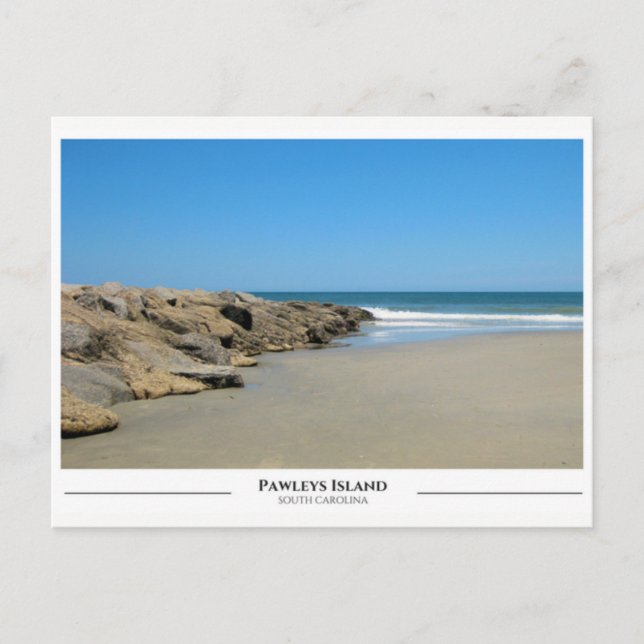 Postal Isla Pawleys - Carolina del Sur (Anverso)