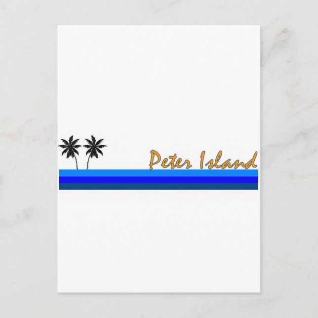 Postal Isla Peter, Islas Vírgenes Británicas (Anverso)