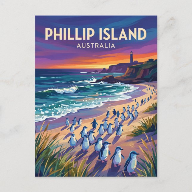 Postal Isla Phillip Australia (Anverso)
