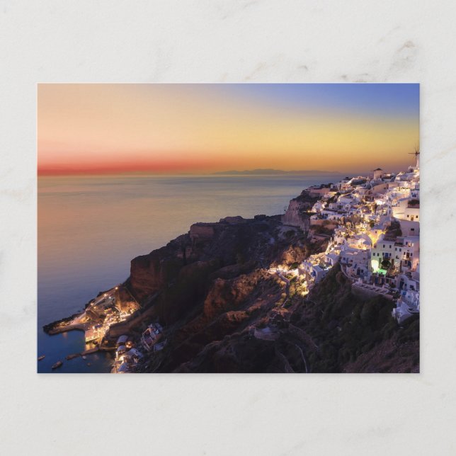Postal Isla Postcard Santorini, Grecia (Anverso)