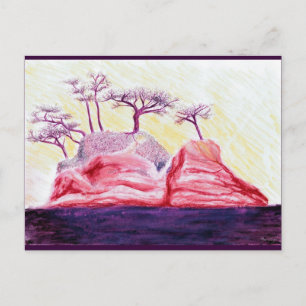 Postal Isla Purple Bonsai