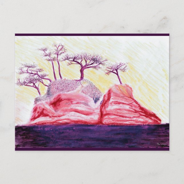 Postal Isla Purple Bonsai (Anverso)