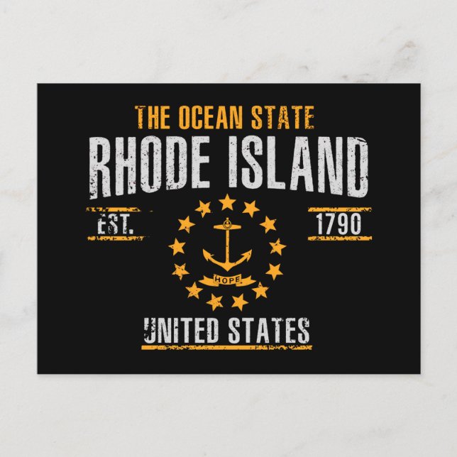 Postal Isla Rhode (Anverso)