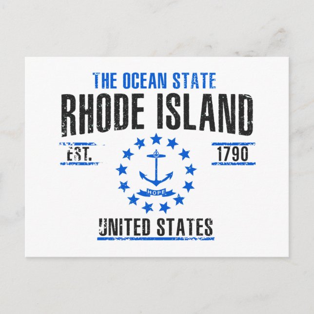 Postal Isla Rhode (Anverso)
