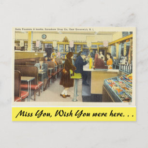 Postal Isla Rhode, Fuente Soda, E. Greenwich