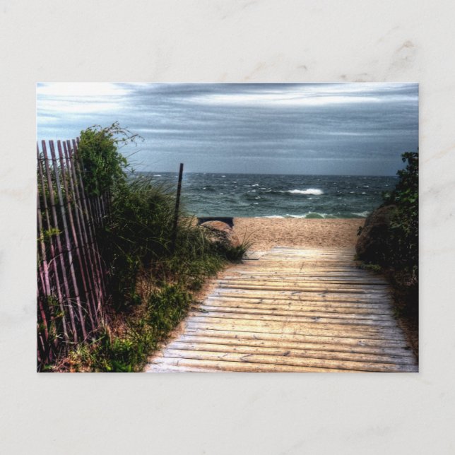 Postal Isla Rhode, imagen de Weekapaug (Anverso)